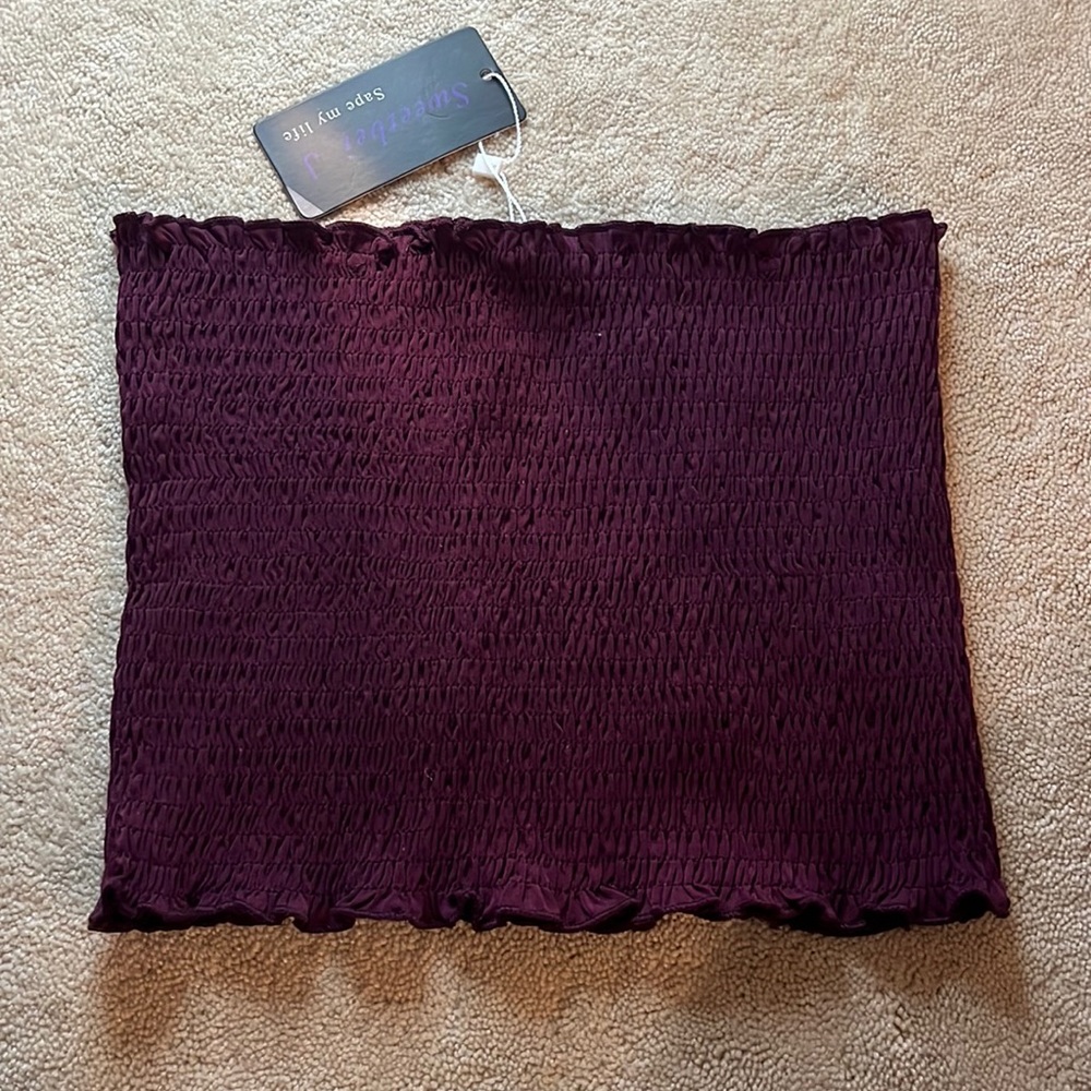 Maroon Tube Top